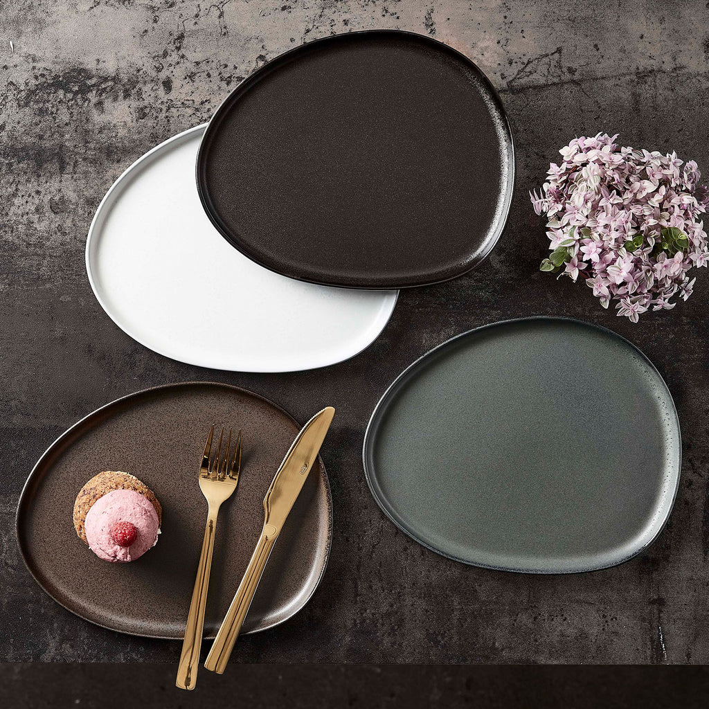 RAW Organic Frühstücksteller titanium black